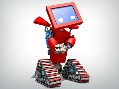 Ticketmachine Robot 3d animation modeling rendering rigging sbb switzerland texturing ticket travel treads
