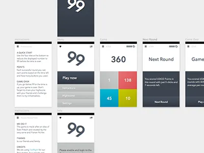 NinetyNine made with Sketch.app avenir next ios ninetynine sketch