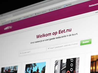 Eet.nu launch guide restaurant ui web