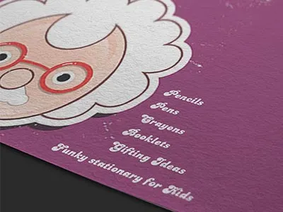 Lil einstein's Shop branding cute einstein funky logo mock up stationery