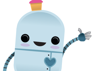 Kawaii Robot cupcake kawaii robot