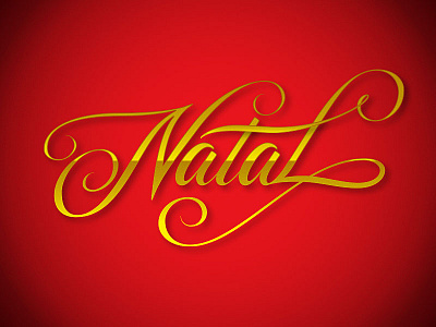 “Christmas” lettering – color vector brush pen calligraphy custom types workshop lettering pencil typography