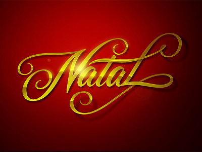 “Christmas” lettering – PS version brush pen calligraphy custom types workshop lettering pencil typography