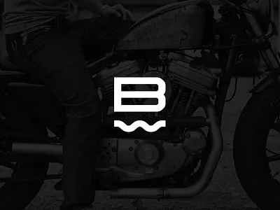 BW black logo mark white