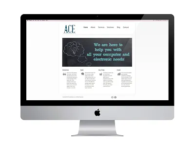 Ace Repairs Website branding computer design development graphic design logo marketing repair website