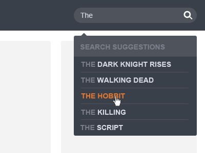 Search Suggestions search suggestions ui