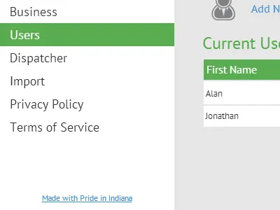 Settings Page indiana metro settings ui