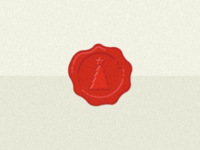 Christmas Wax Stamp christmas tree wax stamp
