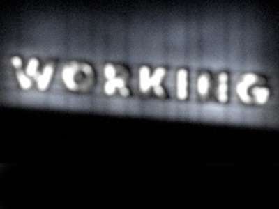 not working bulbs burning custom flickering hand light made midnight night signage type typography working
