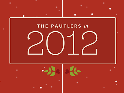 The Pautlers in 2012 christmas timeline website