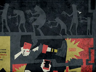 Don't Say the Zed Word. dark dead design illustration info graphic zombies