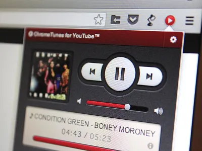Chrometunes chrome extension player ui youtube