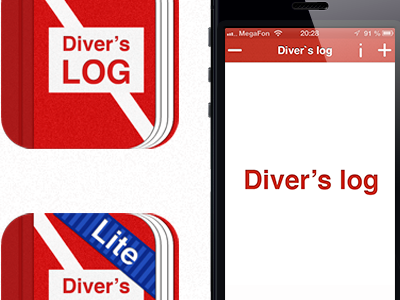 Diver's log promo divers icon lite log shot ui