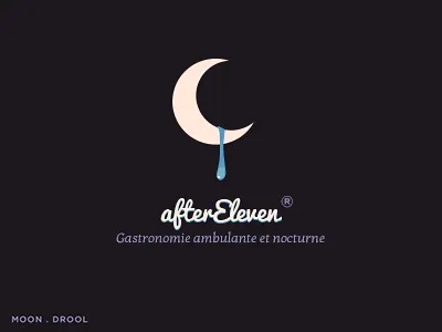 Rejected logo concept for late-night food delivery business food logo night