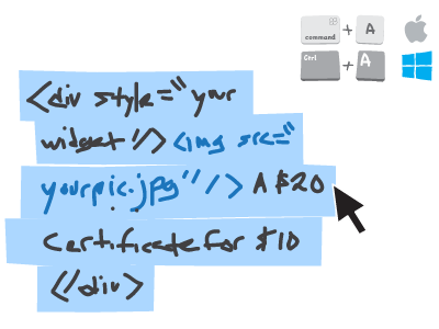 Example of Select your code
