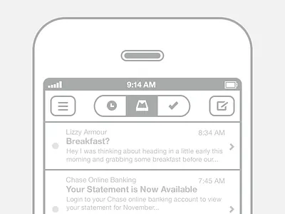 Mailbox Illustrations apple illustration iphone mailbox ui drawing vector