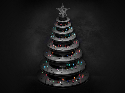 Brake Rotor Christmas Tree automotive brakes christmas mechanical racing rotor tree