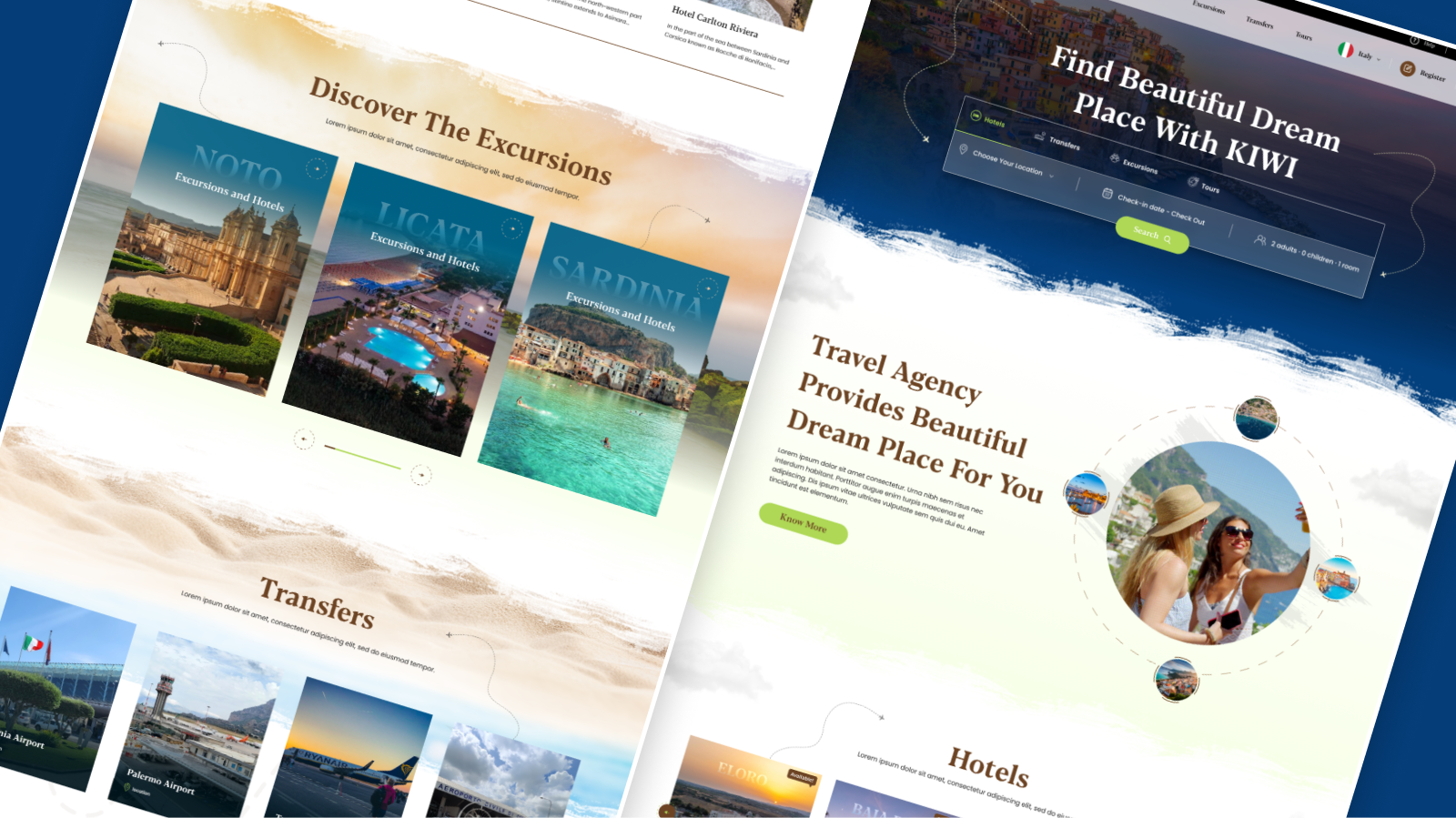 Travel & Hotel Booking website hotelbooking tour ui website