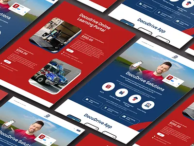 Docudrive app branding elementor figma graphic design landing page logo ui user experience user interface ux web design wordpress