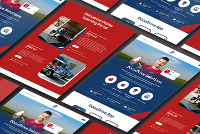 Docudrive app branding elementor figma graphic design landing page logo ui user experience user interface ux web design wordpress