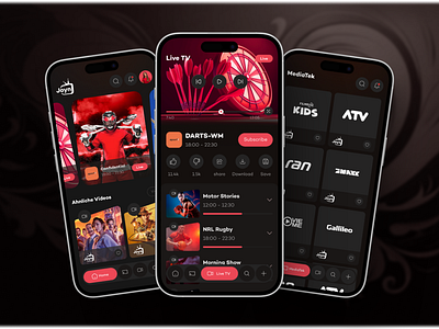 Live Streaming Mobile App app app design mobile app mobile app design mobile app ui movic app movic streamin g movie theater movie ticketing social media social media app streaming ticketing ticketing app ui ux video app