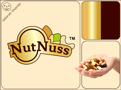 Logo design for Nutnuss, a premium dry fruits brand art brand identity brand identity designer branding creativity dry fruit logo dry fruits illustration logo logo designer logodesign nuts