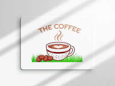 THE COFFEE abstract logo design abstract logo abstract logo design branding graphic design logo logo design minimalist logo