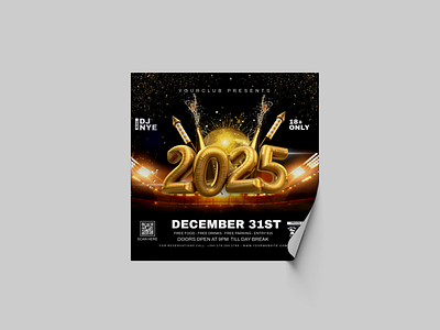 New Year Flyer design flyer flyer design graphic design new year flyer poster poster design