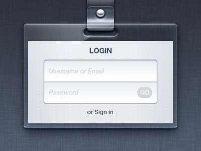 login interface login ui