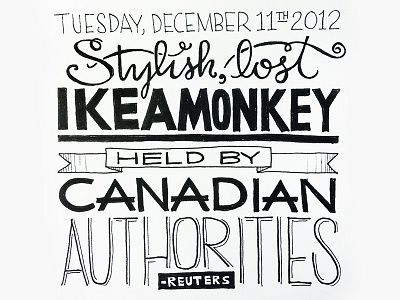 Hand-lettered Headline No. 8 handdrawntype handlettered handlettering lettering typography