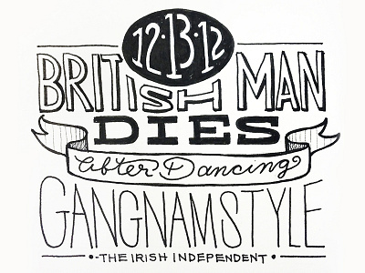 Hand-lettered Headline No. 10 handdrawntype handlettered handlettering headline lettering typography