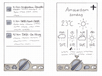 Buienradar sketch buienradar iphone app navigation redesign sketch weather app wireframe