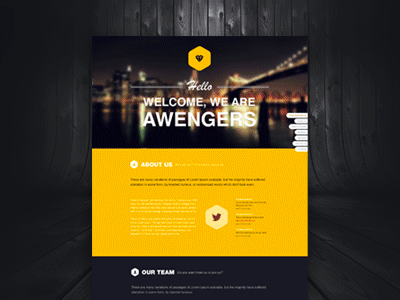 Hexagon portfolio colorful hexagon portfolio premium template theme timeline web