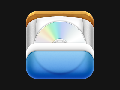 Bed bed cd icon ios