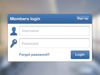 Login Box form login ui