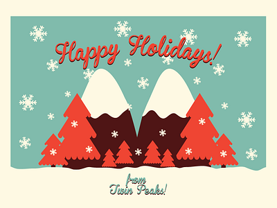 Twin Peaks X-mas christmas flakes peaks snow twin