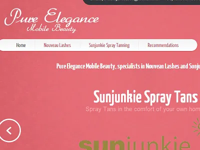 Pure Elegance Website beauty lashes pure elegance spraytans