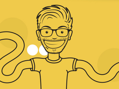 Illustration for site illustration self portrait vector