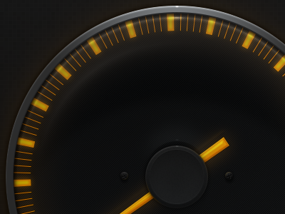 Neon Drive black clean dark dashboard fun gauge glass neon orange progress shadow simple ui yellow