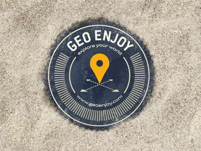 Logo design for iPad & iPhone geolocation app geo geoenjoy geolocation ipad iphone location map place placemark