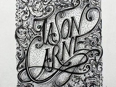 Jasocarne 2 carne hand hand lettering jason jason carne lettering letters naming pen and ink pen pencil sketch sketching stylised type typography