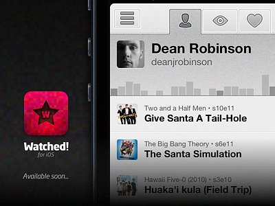Watched! for iOS - Available soon... app ios watched
