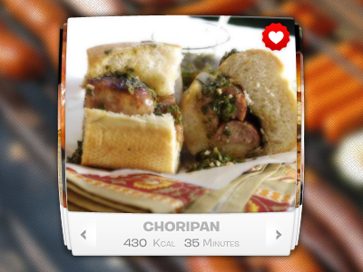 Recipe Widget rebound element fast heart like picture rebound recipe ui widget
