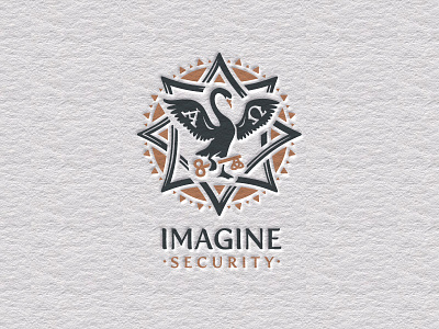 Imagine Security imagine logo security swan