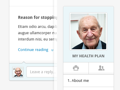 Some Details avatar button comments design entypo field icons interface profile ui user interface
