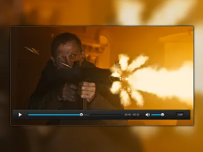 HD Video Player controls hd player ui video