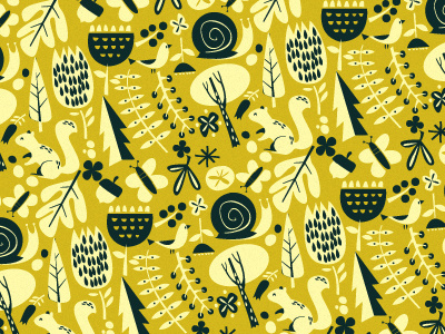 Forest Friends forest illustration kids pattern stationery