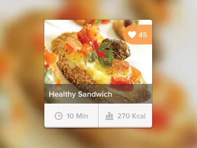 Recipe clean design flat icons interface rebound recipe ui