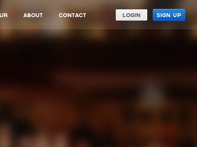 Navigation blur button header home home page log in login navigation photo sign up signup transparency web web design