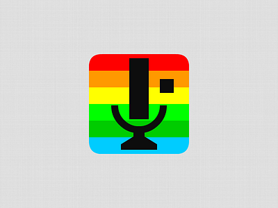 Audiotennis Icon android app audio black blackberry blue colorful design game green icon icon design logo logo design mic microphone mobile orange pong red smile tennis voice yellow